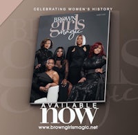 the cover of a magazine celebrating women's brown girls' history