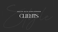 a black background with the words'clients'on it